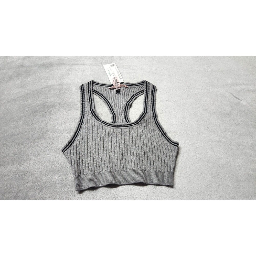 Victoria's Secret S Gray Luxe Cable Knit Bralette NWT